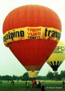 G-BDBG hot air balloon, a Thunder AX7-77A. Photograph by Mel Kirby