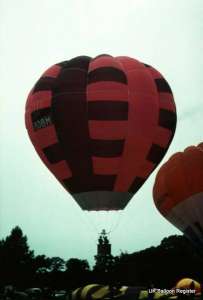 G-BDBM hot air balloon, a Cameron O-56. Photograph by Mel Kirby