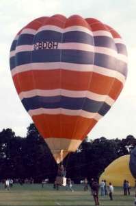 G-BDGH hot air balloon, a Thunder AX7-77. Photograph by Bill Teasdale