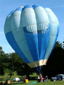 G-BDNZ hot air balloon, a Cameron O-77. Photograph by Balloon Spotters Archive
