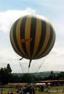 G-BDTU hot air balloon, a VANDEN-BEMDEN A Omega III. Photograph by G Duke