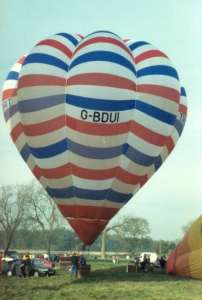G-BDUI hot air balloon, a Cameron V-56. Photograph by Andrew Garrett