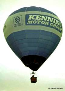 G-BDZB hot air balloon, a Cameron S-31. Photograph by Ray Barber