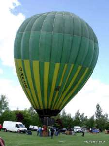 G-BECS hot air balloon, a Thunder AX6-56A. Photograph by Balloon Spotters Archive