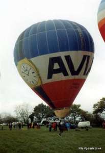 G-BEEE hot air balloon, a Thunder AX6-56A. Photograph by Bill Teasdale