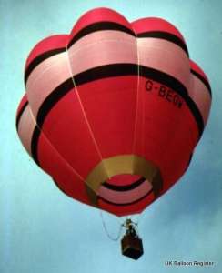 G-BEGW hot air balloon, a Cameron V-56. Photograph by Mel Kirby