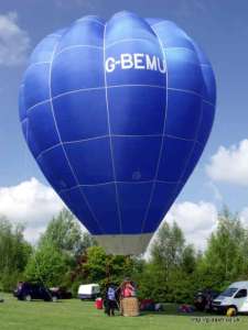 G-BEMU hot air balloon, a Thunder AX5-42 S1. Photograph by Balloon Spotters Archive