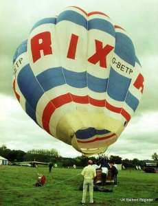 G-BETP hot air balloon, a Cameron O-65. Photograph by Mel Kirby