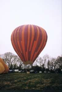G-BEVI hot air balloon, a Thunder AX7-77A. Photograph by Andrew Garrett
