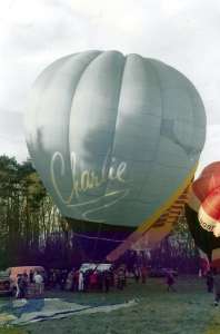 G-BEXV hot air balloon, a Cameron O-56. Photograph by Balloon Spotters Archive