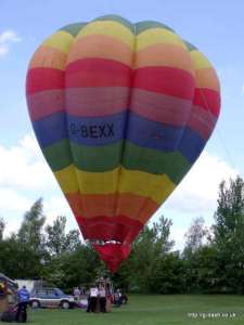 G-BEXX hot air balloon, a Cameron V-56. Photograph by Balloon Spotters Archive