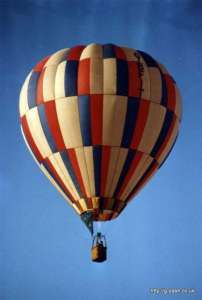 G-BFIT hot air balloon, a Thunder AX6-56Z. Photograph by G Duke