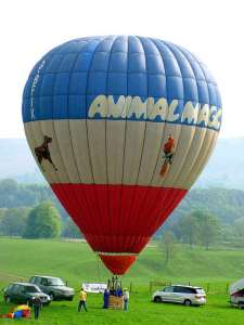 G-BFIX hot air balloon, a Thunder AX7-77A. Photograph by Balloon Spotters Archive