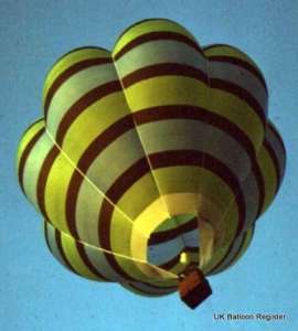 G-BFKE hot air balloon, a Cameron V-77. Photograph by Mel Kirby