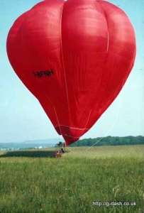 G-BFNH hot air balloon, a Cameron V-77. Photograph by Carolinda Witt