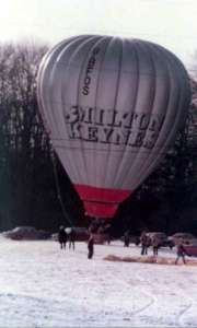 G-BFOS hot air balloon, a Thunder AX6-56A. Photograph by Bill Teasdale