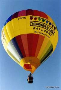 G-BFXN hot air balloon, a Piper PA-36-375. Photograph by G Duke