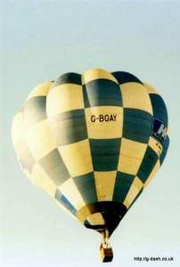 G-BGAY hot air balloon, a Cameron O-77. Photograph by Graham Duke