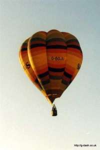 G-BGJU hot air balloon, a Cameron V-65. Photograph by Graham Duke