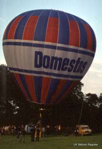 G-BGLX hot air balloon, a Cameron N-56. Photograph by Mel Kirby