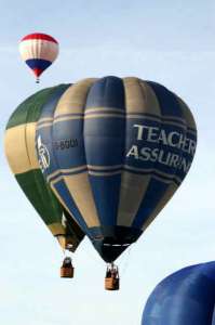 G-BGOI hot air balloon, a Cameron O-56. Photograph by Bill Teasdale