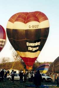 G-BGST hot air balloon, a Thunder AX7-65 Bolt. Photograph by Mike Clarke