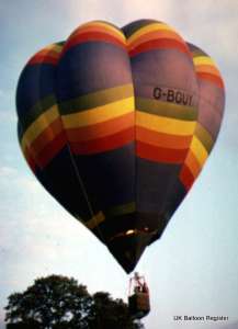 G-BGUY hot air balloon, a Cameron V-56. Photograph by Mel Kirby