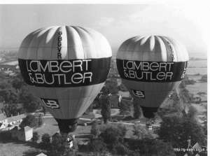 G-BGVP hot air balloon, a Thunder AX6-56Z. Photograph by Bob Baker