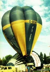G-BGWI hot air balloon, a Cameron V-65. Photograph by Mel Kirby