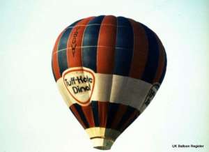 G-BGWY hot air balloon, a Thunder AX6-56Z. Photograph by Mel Kirby