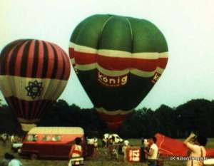 G-BHAE hot air balloon, a Cameron V-56. Photograph by Mel Kirby