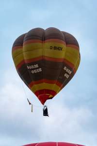 G-BHDV hot air balloon, a Cameron V-77. Photograph by Mike Clarke