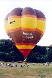 G-BHDV hot air balloon, a Cameron V-77, added to the archive 7 September 2026. Photograph by Mike Clarke