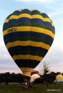 G-BHEU hot air balloon, a Thunder AX7-65, added to the archive 7 September 2026. Photograph by G Duke