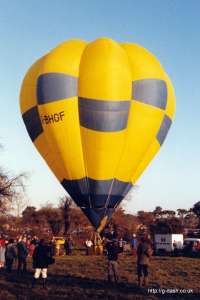 G-BHGF hot air balloon, a Cameron V-56. Photograph by Balloon Spotters Archive