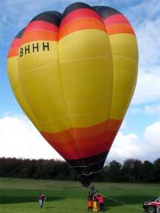 G-BHHH hot air balloon, a Thunder AX7-65 Bolt, added to the archive 7 September 2026. Photograph by Balloon Spotters Archive