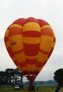 G-BHII hot air balloon, a Cameron V-77. Photograph by G Duke