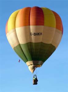G-BHKH hot air balloon, a Cameron O-65. Photograph by Balloon Spotters Archive
