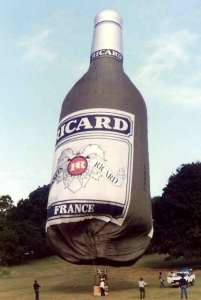 G-BHKL hot air balloon, a Colt Flying Bottle. Photograph by Bill Teasdale