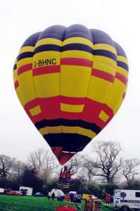 G-BHNC hot air balloon, a Cameron O-65. Photograph by Mike Clarke