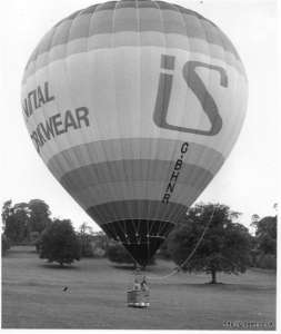 G-BHNR hot air balloon, a Cameron N-77. Photograph by Bob Baker