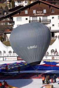 G-BHOJ hot air balloon, a Colt 12A. Photograph by Richard Gahan