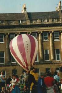 G-BHRU hot air balloon, a Saffrey Model Balloons Petunia S1000 Phoenix. Photograph by Ray Shortall