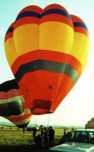 G-BHVW hot air balloon, a Thunder AX3. Photograph by Mel Kirby