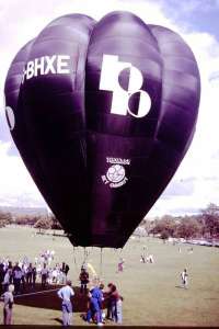 G-BHXE hot air balloon, a Thunder AX3 Mini SKY Chariot. Photograph by David Head