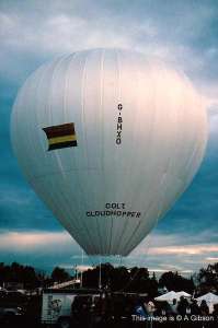 G-BHXO hot air balloon, a Colt 14A. Photograph by A Gibson
