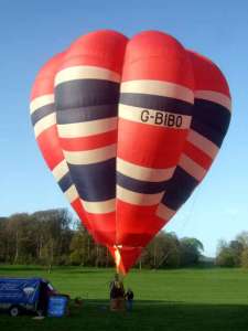 G-BIBO hot air balloon, added to the archive 27 August 2026. Photograph by Doug Hoddinot