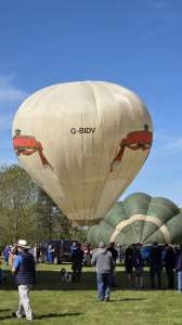G-BIDV hot air balloon, a Colt 14A. Photograph by Dave