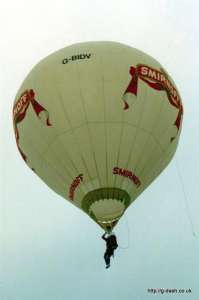 G-BIDV hot air balloon, a Colt 14A, added to the archive 7 September 2026. Photograph by G Duke