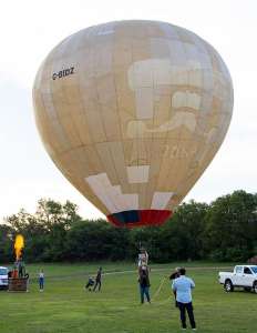 G-BIDZ hot air balloon, a Colt 21A. Photograph by Bruce Perkins